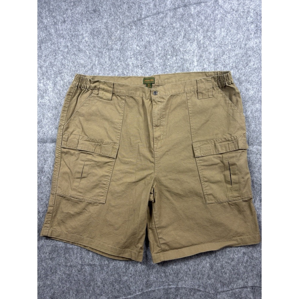 Boulder Creek Mens Khaki Cargo Stretch Shorts Outdoor/Utility Size 50 Tall